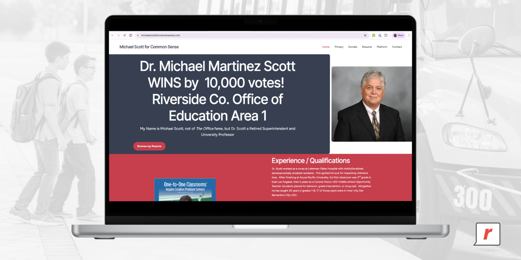 Dr. Michael Martinez Scott Website - Image