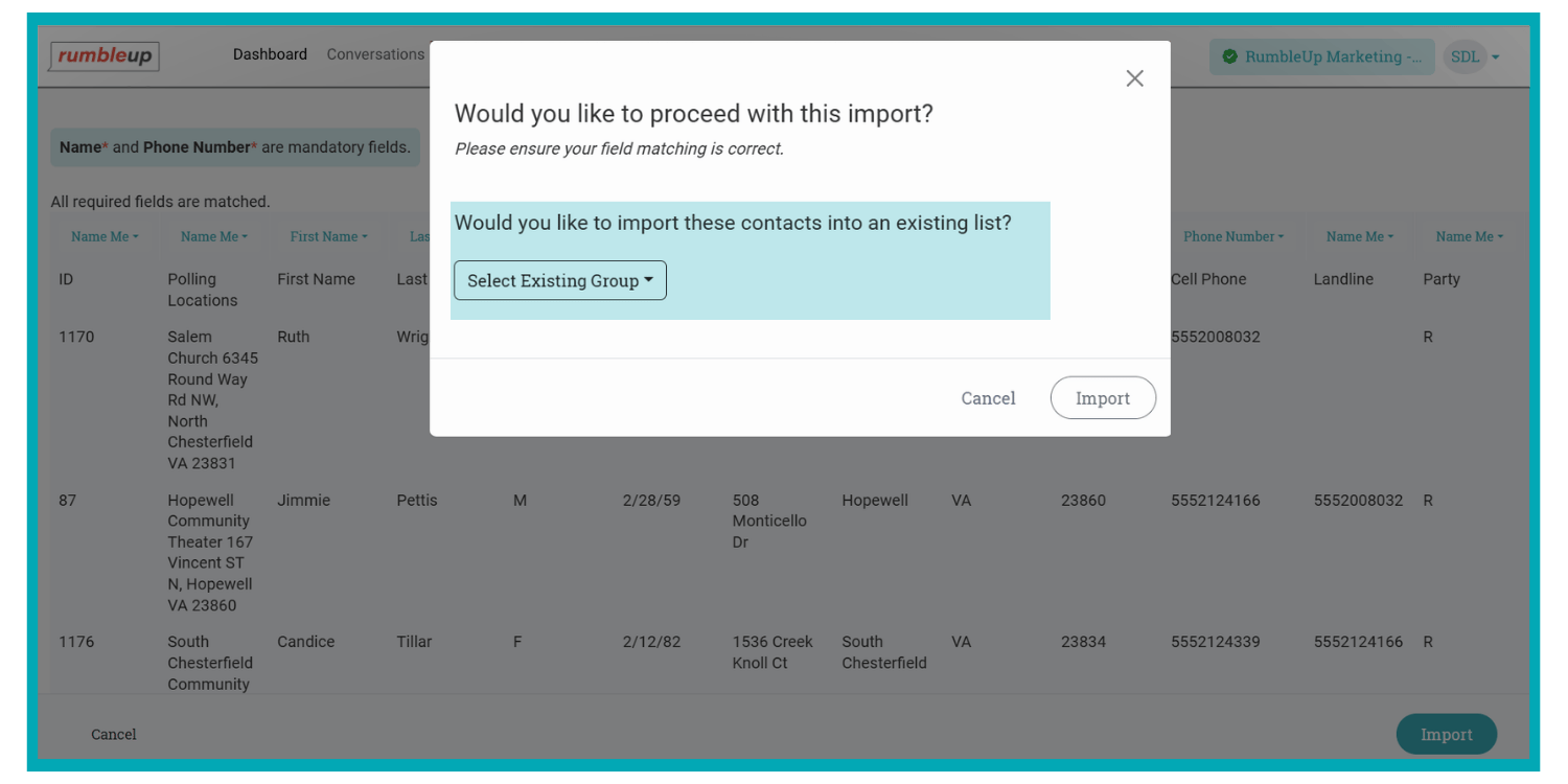 RumbleUp - Faster Contact Imports - Image