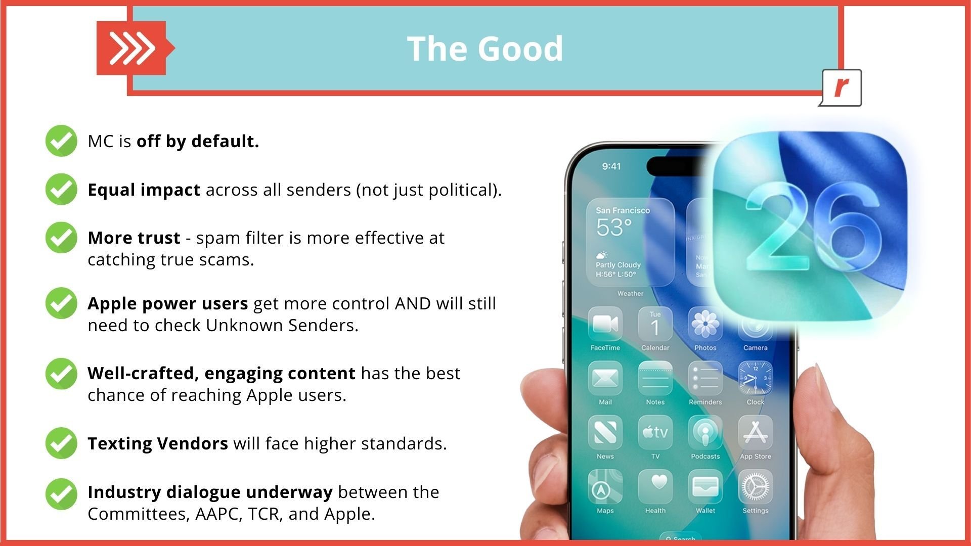 RumbleUp - the good on Apple's iOS 26