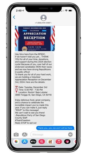 Appreciation Reception Text Example