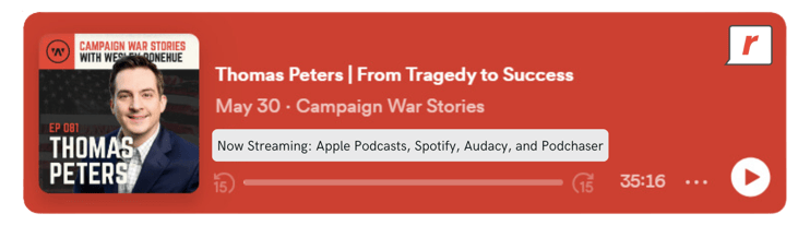Campaign War Stories Podcast Thomas Feature Now Streaming