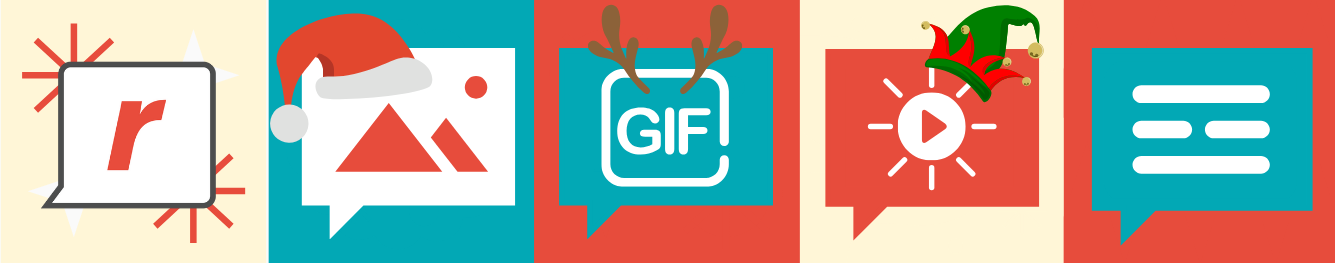 Just include a brand identification or tie-in sentence, jolly image, gif, or enhanced video, plus a custom shortened link, and you’re off to the reindeer games!