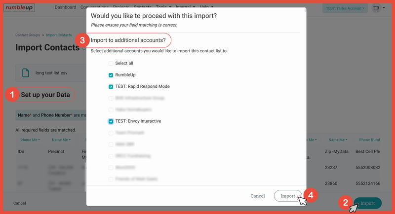 RumbleUp - Import Contact Lists Across Multiple Accounts-1