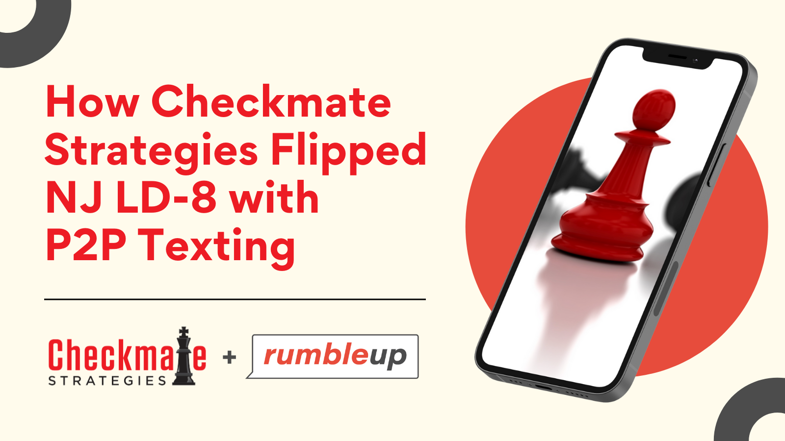 How Checkmate Strategies Flipped NJ LD-8 in 2021 with a Phenomenal Layered P2P Texting Plan